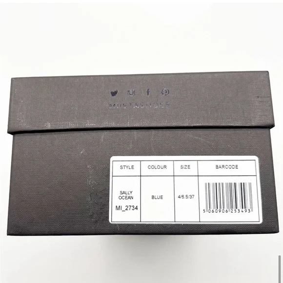 NIB Miista Sally Ocean Strappy Sandals 6.5 Blue - Picture 7 of 7